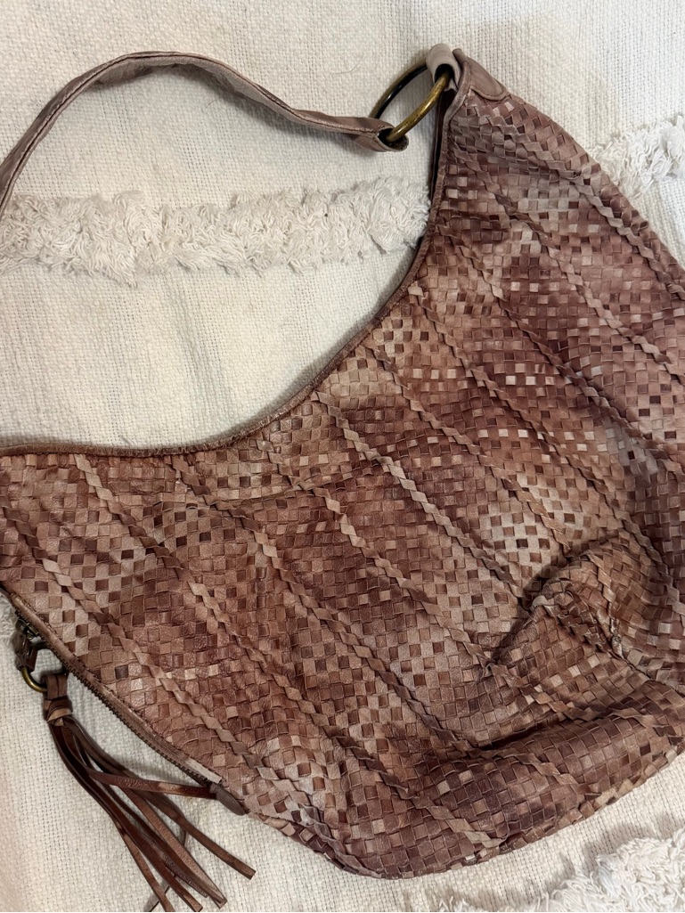 Hobo International Woven Leather Hobo Bag